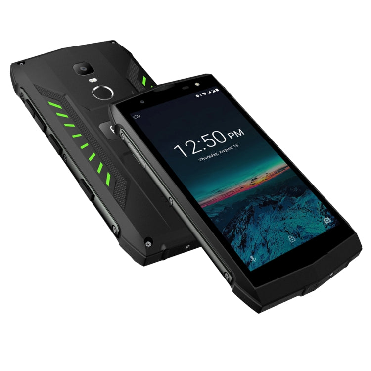 [HK Warehouse] POPTEL P8 Rugged Phone, Dual 4G, 2GB+16GB, IP68 Waterproof Shockproof Dustproof, Face ID & Fingerprint Identification, 5.0 inch Android 8.1, MTK6739 Quad Core, Network: 4G, Dual SIM, NFC(Green)