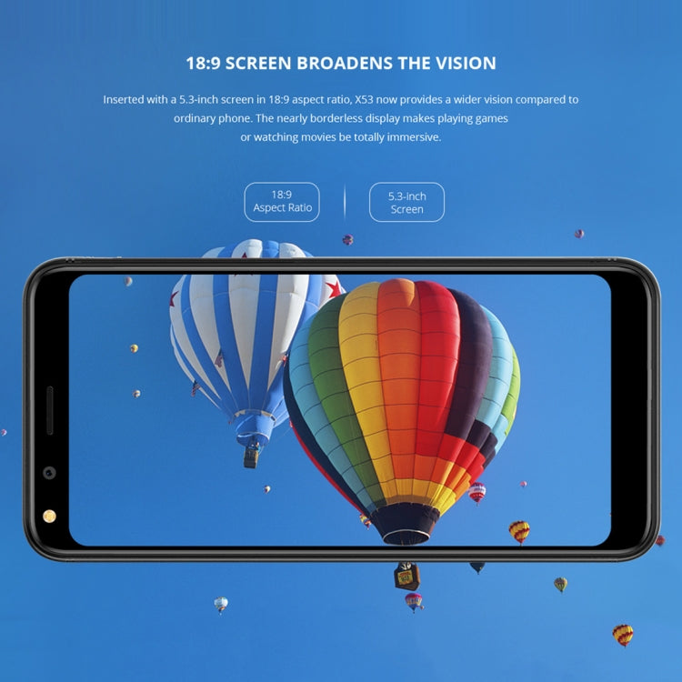 [HK Warehouse] DOOGEE X53, 1GB+16GB, Dual Back Cameras, 5.3 inch Android 7.0 MTK6580M Quad Core up to 1.3GHz, Network: 3G, OTA, Dual SIM