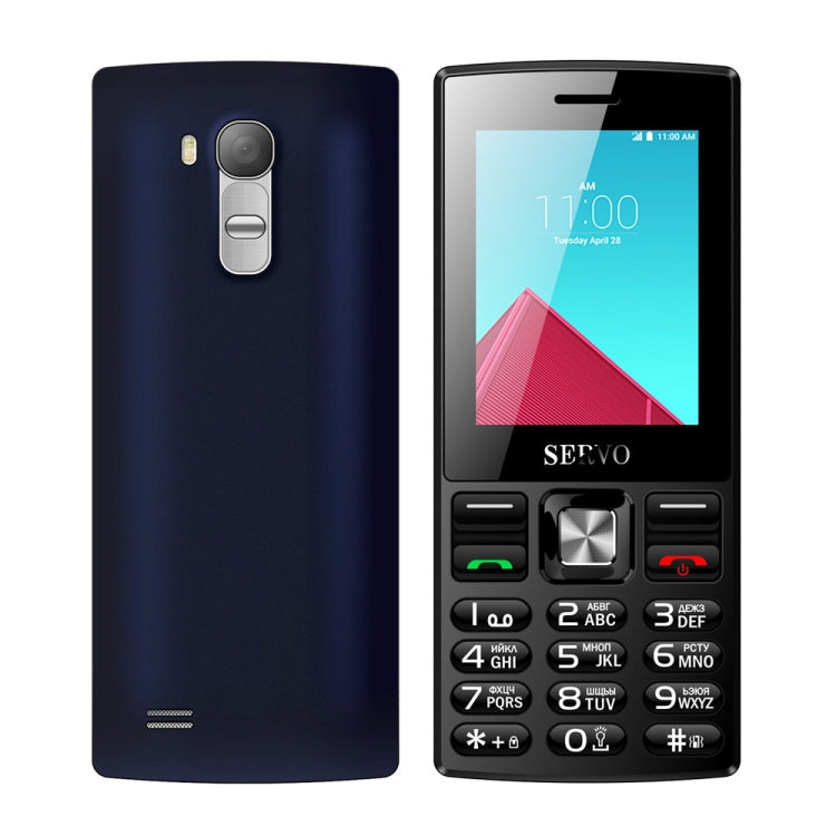 SERVO V9300 Card Mobile Phone, 2.4 inch, 21 Keys, Support Bluetooth, FM, Flashlight, MP3 / MP4, GSM, Dual SIM, Russian Keyboard