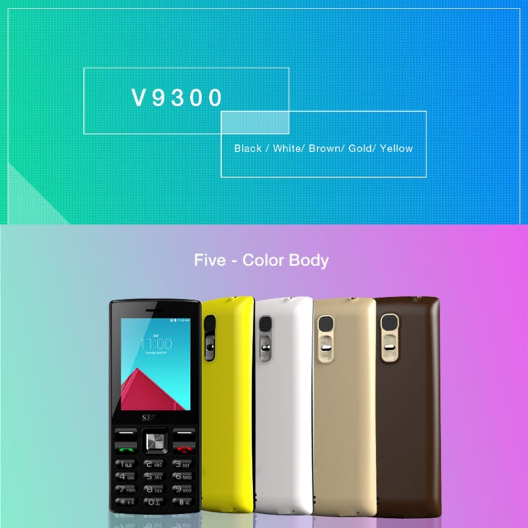 SERVO V9300 Card Mobile Phone, 2.4 inch, 21 Keys, Support Bluetooth, FM, Flashlight, MP3 / MP4, GSM, Dual SIM, Russian Keyboard