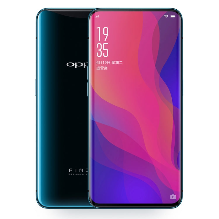 OPPO Find X, 8GB+128GB, Not Support Google Play, Dual Back Cameras, Face ID, 6.42 inch Curved Edge ColorOS 5.1 (Android 8.1) Qualcomm Snapdragon 845 Octa Core up to 2.8GHz, Network: 4G