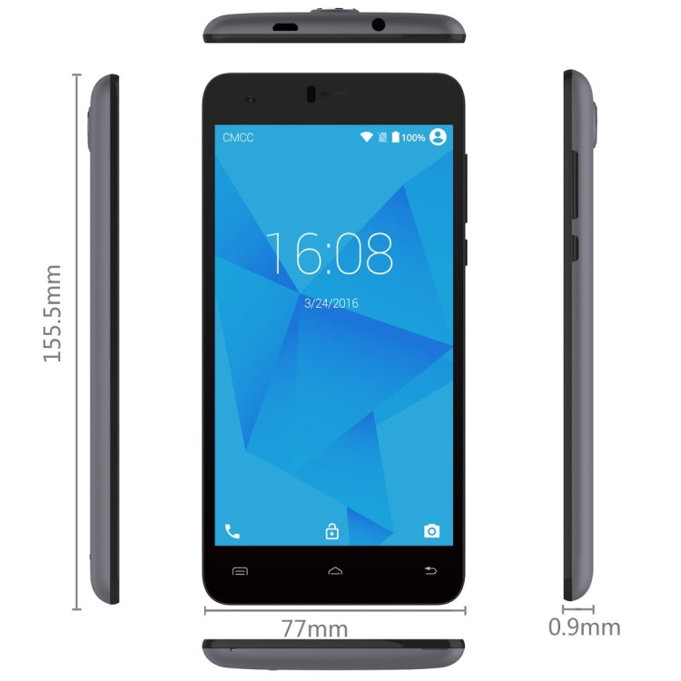 iNew U8W, 1GB+8GB, 5.5 inch 2.5D Android 5.1 MTK6580 Quad Core 1.3GHz, Network: 3G, GPS