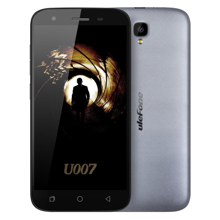 [HK Warehouse] Ulefone U007, 1GB+8GB, 5.0 inch Android 6.0 MTK6580A Quad Core 1.3GHz, Network: 3G(Grey)