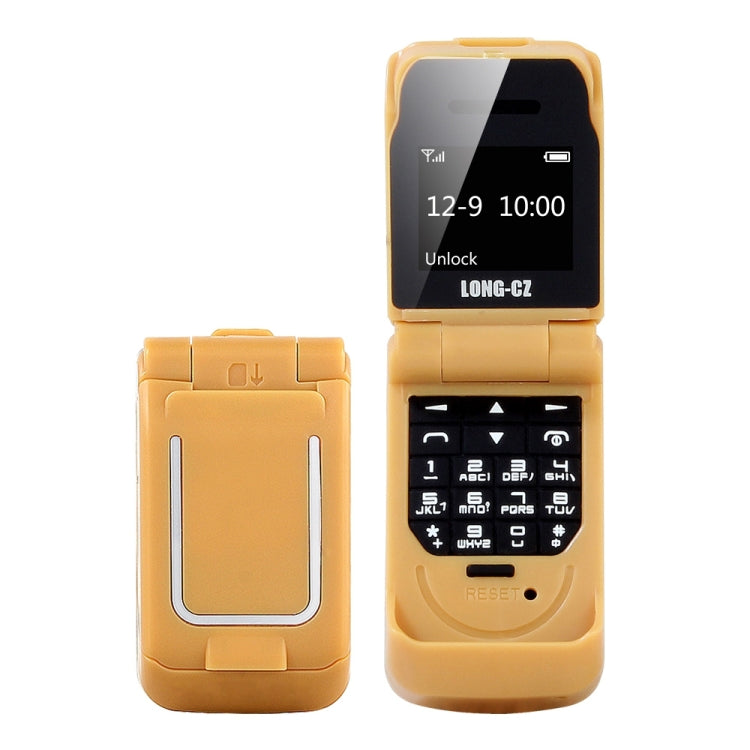 LONG-CZ J9 Mini Flip Style Mobile Phone, 0.66 inch, 18 Keys, Support Bluetooth, FM, SOS, Anti-lost, Magic Sound, Auto Answering, GSM, Single SIM