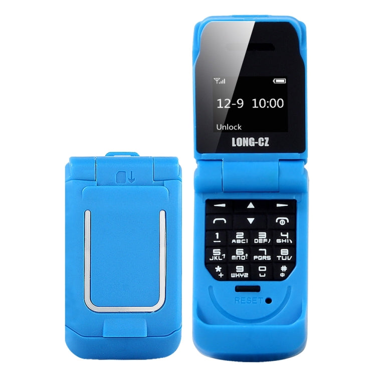 LONG-CZ J9 Mini Flip Style Mobile Phone, 0.66 inch, 18 Keys, Support Bluetooth, FM, SOS, Anti-lost, Magic Sound, Auto Answering, GSM, Single SIM