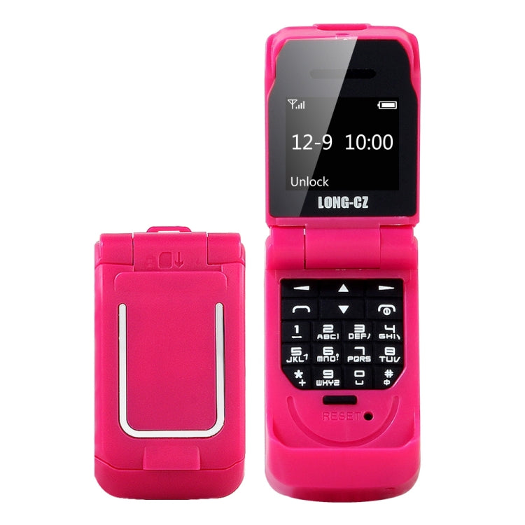 LONG-CZ J9 Mini Flip Style Mobile Phone, 0.66 inch, 18 Keys, Support Bluetooth, FM, SOS, Anti-lost, Magic Sound, Auto Answering, GSM, Single SIM