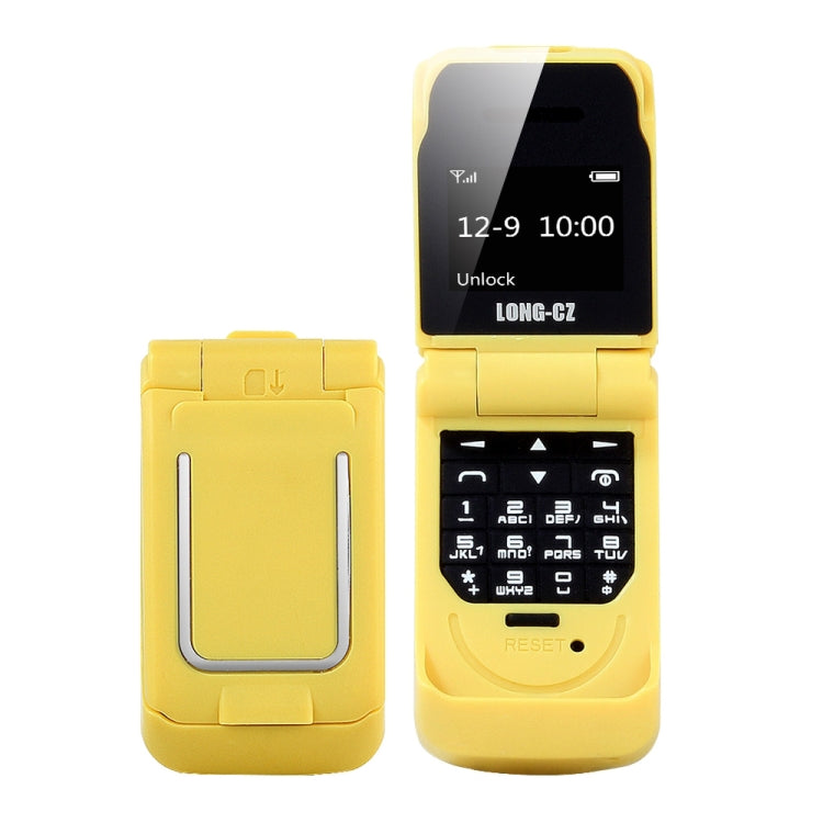 LONG-CZ J9 Mini Flip Style Mobile Phone, 0.66 inch, 18 Keys, Support Bluetooth, FM, SOS, Anti-lost, Magic Sound, Auto Answering, GSM, Single SIM