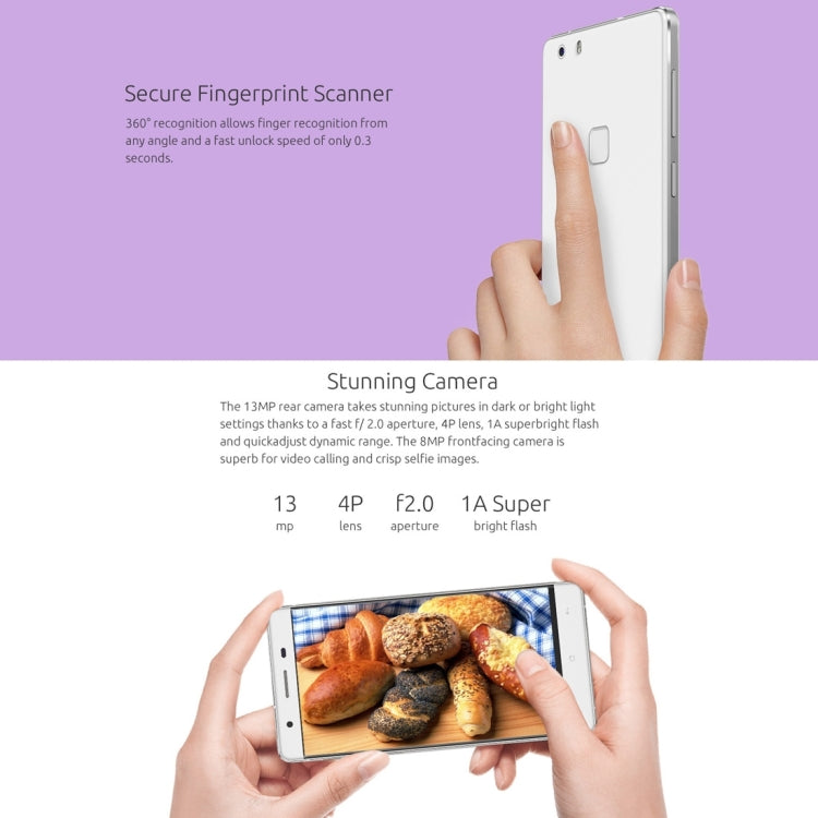 [HK Warehouse] CUBOT S550 Pro, 3GB+16GB, Fingerprint Identification, 5.5 inch Android 5.1 MTK6735 Quad-Core 1.3GHz, Network: 4G