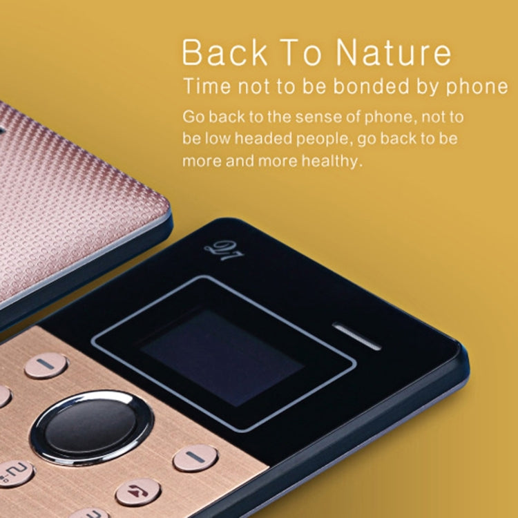 AIEK Q7 Card Mobile Phone, Network: 2G, 7mm Ultra Thin Pocket Mini Slim Card Phone, 1.0 inch LED Display, Bluetooth 3.0, Calendar, Calculator, Alarm, Size: 88 x 55 x 7 mm