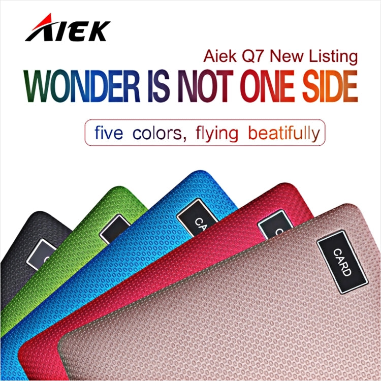 AIEK Q7 Card Mobile Phone, Network: 2G, 7mm Ultra Thin Pocket Mini Slim Card Phone, 1.0 inch LED Display, Bluetooth 3.0, Calendar, Calculator, Alarm, Size: 88 x 55 x 7 mm
