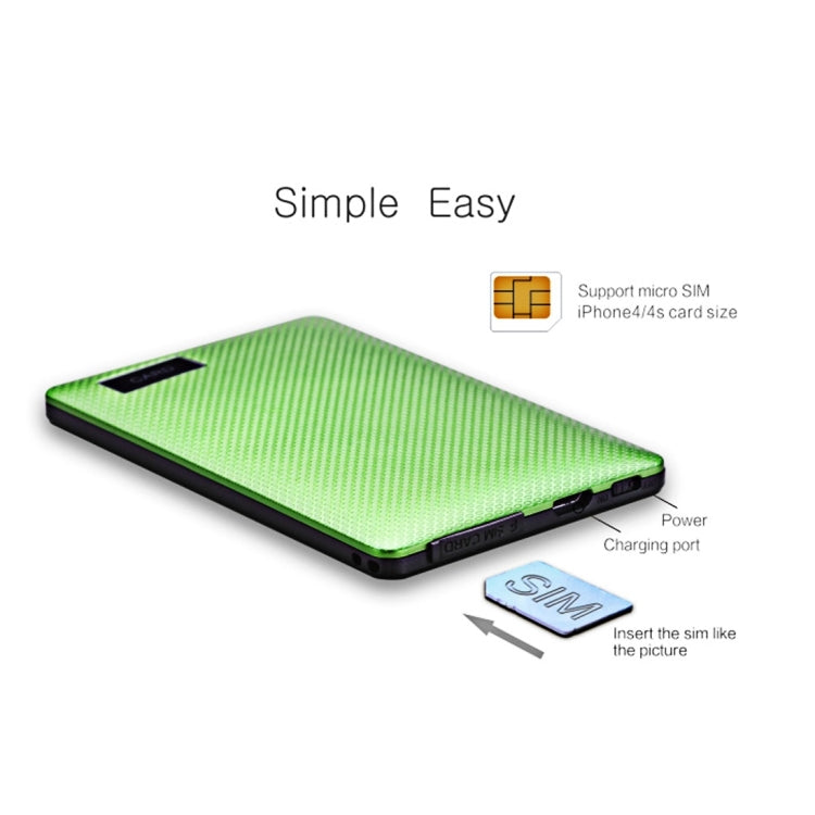 AIEK Q7 Card Mobile Phone, Network: 2G, 7mm Ultra Thin Pocket Mini Slim Card Phone, 1.0 inch LED Display, Bluetooth 3.0, Calendar, Calculator, Alarm, Size: 88 x 55 x 7 mm