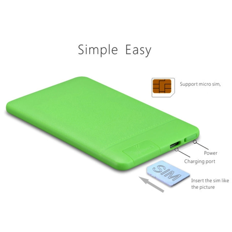 AIEK X6 Card Mobile Phone, Network: 2G, 4.8mm Ultra Thin Pocket Mini Slim Card Phone, 1.0 inch LED Display, QWERTY Keyboard, Bluetooth 3.0, FM, Calendar, Calculator, Alarm, Size: 85 x 52 x 4.8 mm