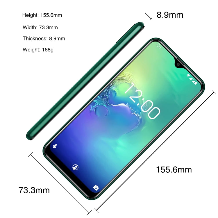 [HK Warehouse] OUKITEL C15 Pro, 2GB+16GB, Dual Back Cameras, Face ID & Fingerprint Identification, 6.088 inch 2.5D Water-drop Screen Android 9.0 Pie MTK6761 Quad Core up to 2.0GHz, Network: 4G, Dual SIM, OTG, VoLTE