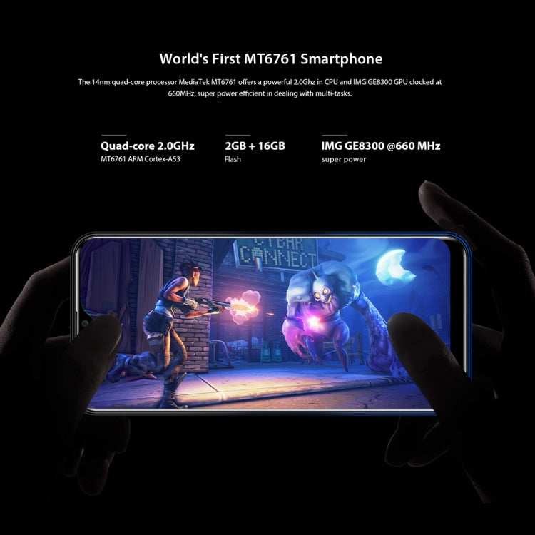 [HK Warehouse] OUKITEL C15 Pro, 2GB+16GB, Dual Back Cameras, Face ID & Fingerprint Identification, 6.088 inch 2.5D Water-drop Screen Android 9.0 Pie MTK6761 Quad Core up to 2.0GHz, Network: 4G, Dual SIM, OTG, VoLTE