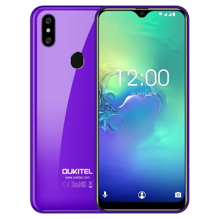 [HK Warehouse] OUKITEL C15 Pro, 2GB+16GB, Dual Back Cameras, Face ID & Fingerprint Identification, 6.088 inch 2.5D Water-drop Screen Android 9.0 Pie MTK6761 Quad Core up to 2.0GHz, Network: 4G, Dual SIM, OTG, VoLTE