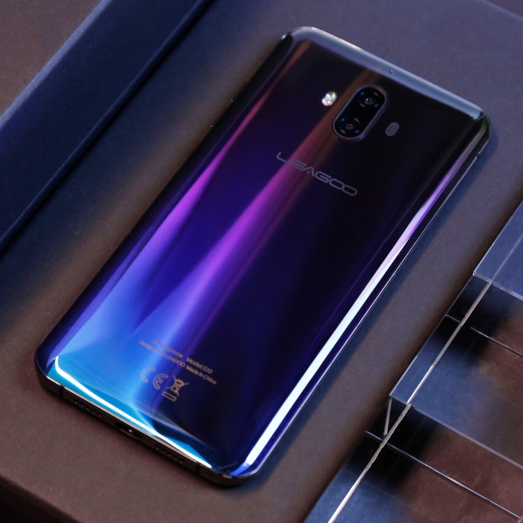 [HK Warehouse] LEAGOO S10,  6GB+128GB, Dual Back Cameras, Face & In-Display Fingerprint Identification, 4050mAh Battery, 6.21 inch Android 8.1 MTK6771 Helio P60 Octa Core up to 2.0GHz, Network: 4G, OTG, Dual SIM(Gradient Blue)