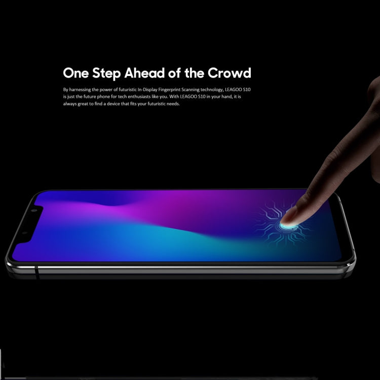[HK Warehouse] LEAGOO S10,  6GB+128GB, Dual Back Cameras, Face & In-Display Fingerprint Identification, 4050mAh Battery, 6.21 inch Android 8.1 MTK6771 Helio P60 Octa Core up to 2.0GHz, Network: 4G, OTG, Dual SIM(Gradient Blue)