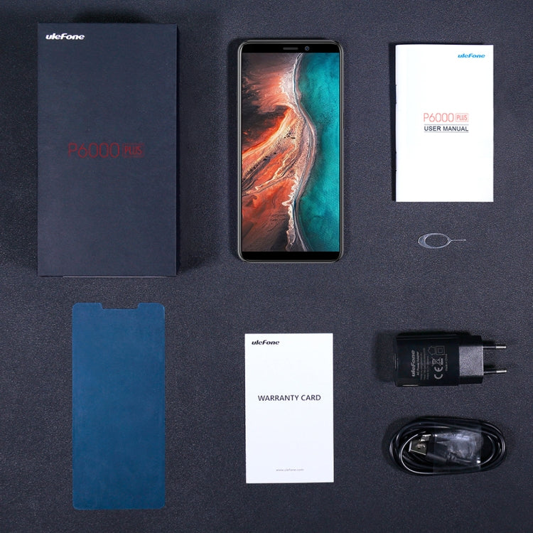 [HK Warehouse] Ulefone P6000 Plus, 3GB+32GB, Dual Back Cameras, Face ID & Fingerprint Identification, 6.0 inch Android 9.0 MTK6739WW Quad-core 64-bit up to 1.5GHz, Network: 4G, Dual SIM, OTG (Black)