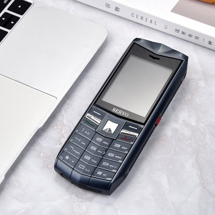 SERVO R26 TWS Bluetooth Mobile Phone, English Keyboard, 3000mAh Battery, 2.4 inch, 23 Keys, Support Bluetooth, FM, Flashlight, MP3 / MP4, GSM, Dual SIM, with TWS Bluetooth Headsets(Grey)