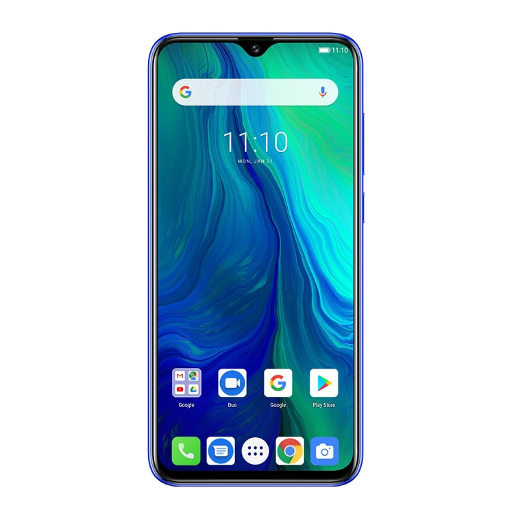 [HK Warehouse] Ulefone Power 6, 4GB+64GB, Dual Back Cameras, Face ID & Fingerprint Identification, 6350mAh Battery, 6.3 inch Android 9.0 MTK6765V Helio P35 Octa-core 64-bit up to 2.3GHz, Network: 4G, Dual SIM, NFC, OTG (Blue)