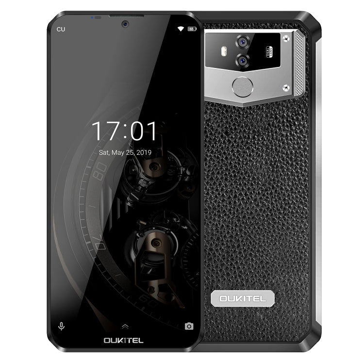 [HK Warehouse] OUKITEL K12, 6GB+64GB, Dual Back Cameras, Face ID & Fingerprint Identification, 10000mAh Battery, 6.3 inch Android 9.0 MTK6765 Helio P35 Octa Core up to 2.3GHz, Network: 4G, OTG, NFC(Black)