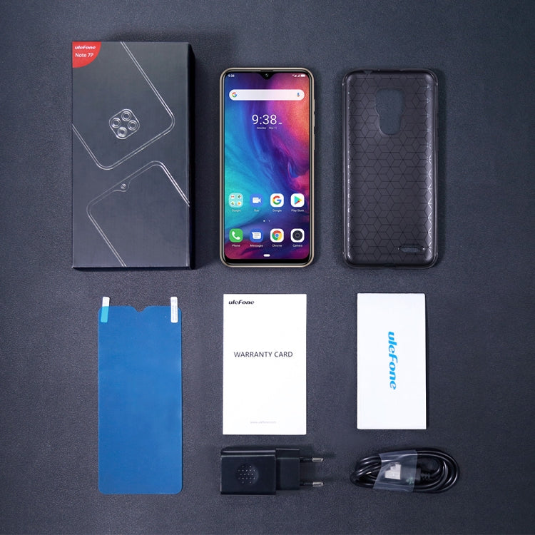 [HK Warehouse] Ulefone Note 7P, 3GB+32GB, Triple Rear Cameras & Face Unlock & Fingerprint ID Identification, 6.1 inch Waterdrop Screen,  Android 9.0 MT6761 Quad-core 64-bit 2.0GHz, Network: 4G, Dual SIM & OTG