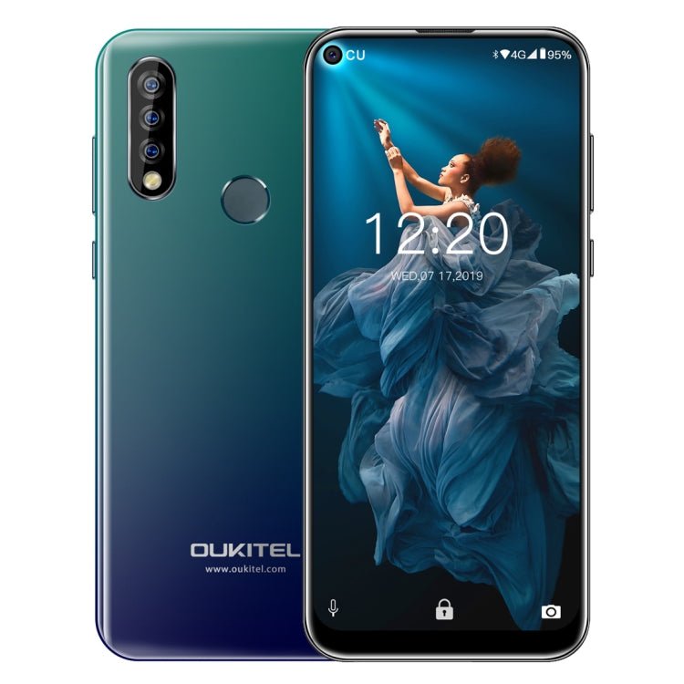 [HK Warehouse] OUKITEL C17 Pro, 4GB+64GB, Dual Triple Cameras, Face ID & Fingerprint Identification, 6.35 inch Pole-notch Screen Android 9.0 Pie MTK6763 Octa-core up to 2.0GHz, Network: 4G, Dual SIM