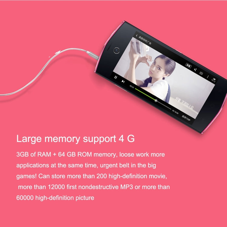 Meitu M4s 64GB, Network: 4G, Modern Dual-V Edge Design Selfie Beauty Phone, 4.7 inch Android 4.4 MEIOS2 MT6752 Octa Core 1.7GHz, RAM: 3GB