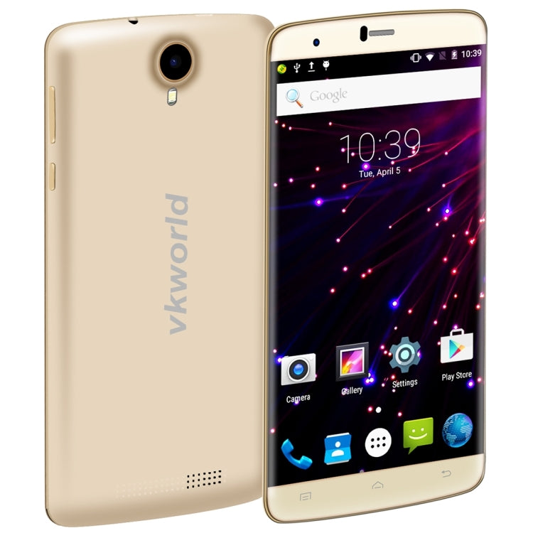VKworld T6 16GB, Network: 4G, Hot Knot Data Transfer Technology, 6.0 inch IPS On-Cell Anti-blue Light Anti-fingerprint 2.5D Arc Screen Android 5.1 MT6735 Quad Core 64-bit 1.0GHz, RAM: 2GB