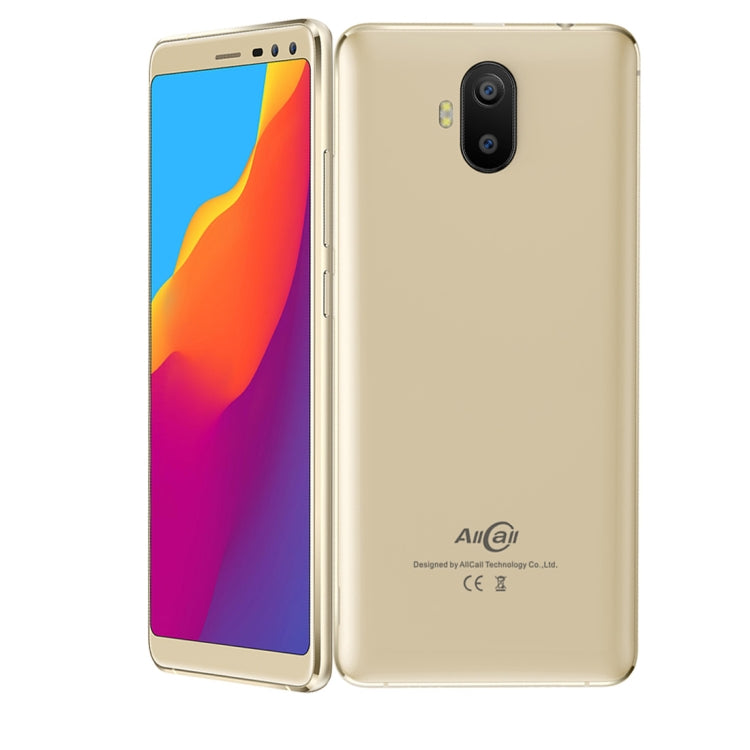 AllCall S1, 2GB+16GB, Dual Back Cameras + Dual Front Cameras, 5000mAh Battery, 5.5 inch Android 8.1 MTK6580A Quad Core, Network: 3G, OTG, Dual SIM