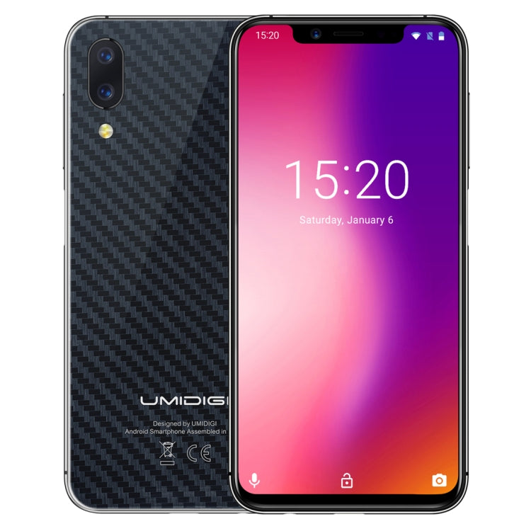 [HK Warehouse] UMIDIGI One Pro, 4GB+64GB, Global Band Dual 4G, Dual Back Cameras, Face ID & Side Fingerprint Identification, 5.9 inch Android 8.1 MTK Helio P23 Octa Core up to 2.0GHz, Network: 4G, VoLTE, NFC, Wireless Charge, Dual SIM