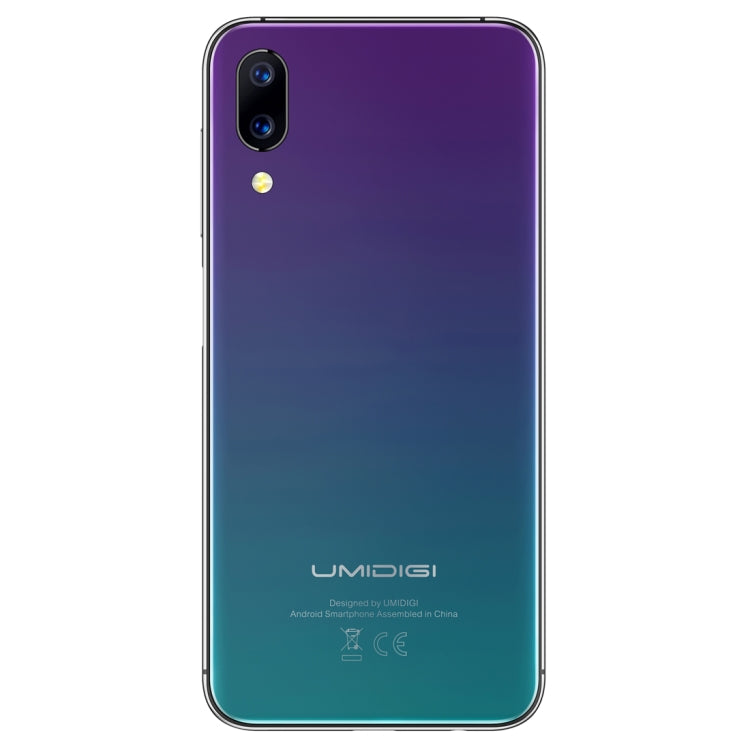 [HK Warehouse] UMIDIGI One Pro, 4GB+64GB, Global Band Dual 4G, Dual Back Cameras, Face ID & Side Fingerprint Identification, 5.9 inch Android 8.1 MTK Helio P23 Octa Core up to 2.0GHz, Network: 4G, VoLTE, NFC, Wireless Charge, Dual SIM
