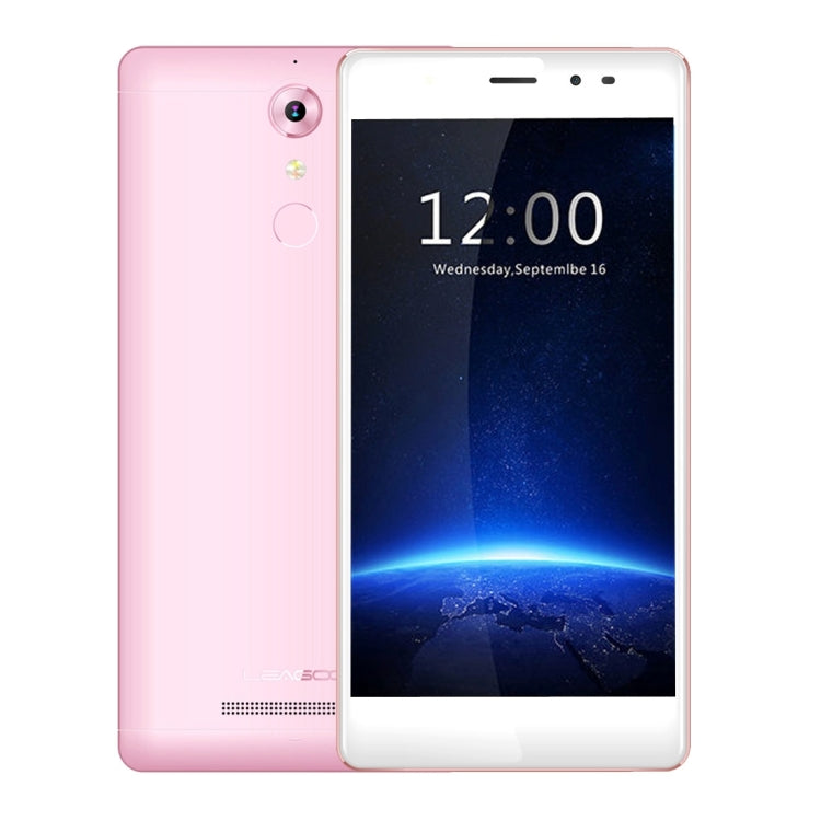 [HK Warehouse] LEAGOO T1 Stylish Selfie Phone 16GB, Network: 4G, Smart Selfie 2.0, 0.19s Fingerprint ID 3.0, 5.0 inch 2.5D Arc IPS Display, LEAGOO OS 2.0 Based on Android 6.0 OS, MT6737 Quad Core, RAM: 2GB(Pink)