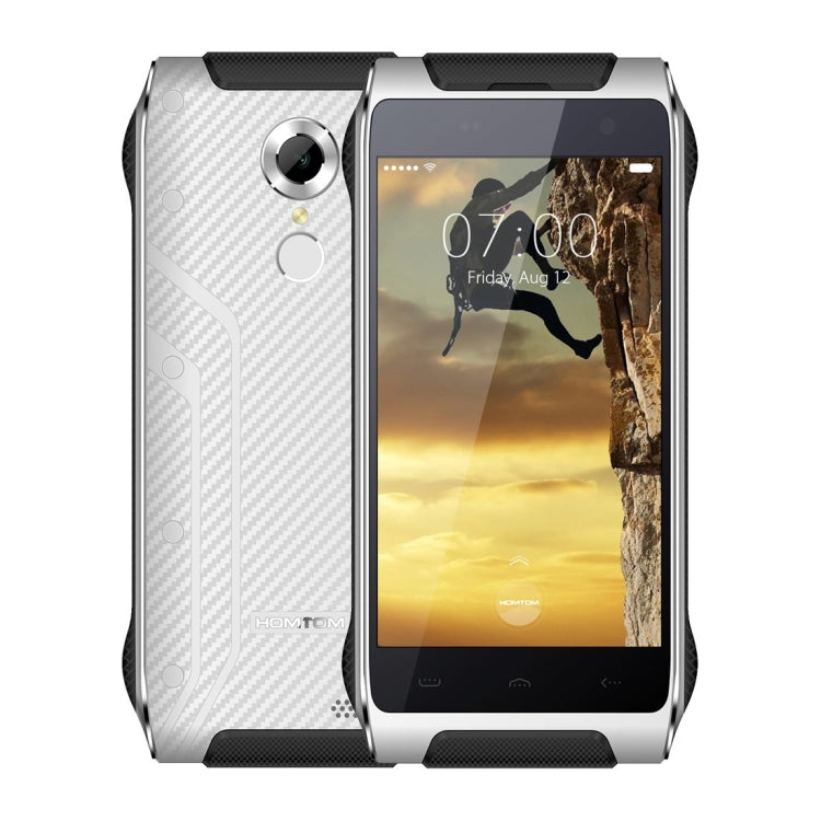 [HK Warehouse] HOMTOM HT20, 2GB+16GB, CE & RoHs Certificated, IP68 Waterproof Dustproof Shockproof, Fingerprint Recognition, Built-in Flashlight, 4.7 inch Corning Gorilla Glass Screen Android 6.0 MT6737 Quad-Core, Network: 4G
