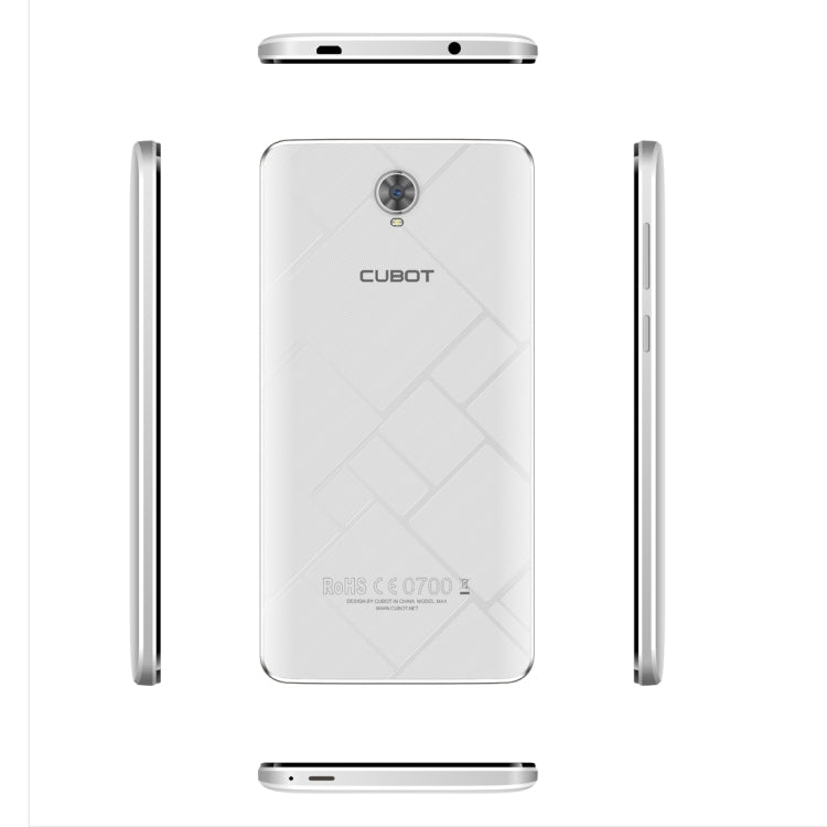 [HK Warehouse] CUBOT Max 32GB, Network: 4G, 4100mAh Big Battery, Support 2.4GHz / 5GHz Dual Band WiFi, 6.0 inch Big IPS Screen Display, Android 6.0 OS, MT6753A Octa Core, RAM: 3GB(White)