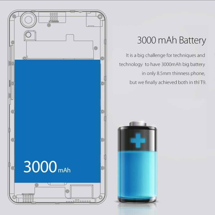 THL T9 8GB, Network: 4G, 360 Degrees Fingerprint Identification, 5.5 inch Android 6.0 MT6737 Quad Core 1.3GHZ, RAM: 1GB