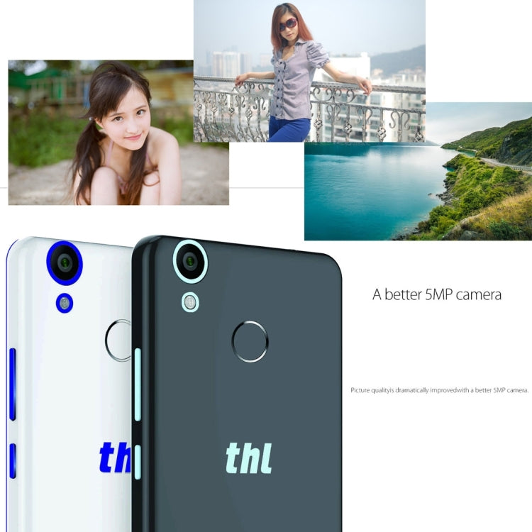 THL T9 8GB, Network: 4G, 360 Degrees Fingerprint Identification, 5.5 inch Android 6.0 MT6737 Quad Core 1.3GHZ, RAM: 1GB