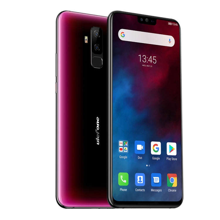 [HK Warehouse] Ulefone T2, Global Dual 4G, 6GB+128GB, Dual Back Cameras, Face ID & Fingerprint Identification, 4200mAh Battery, 6.7 inch Android 9.0 MTK6771T Helio P70 Octa Core 64-bit up to 2.1GHz, Network: 4G, OTG, NFC, Dual SIM, Wireless Charging