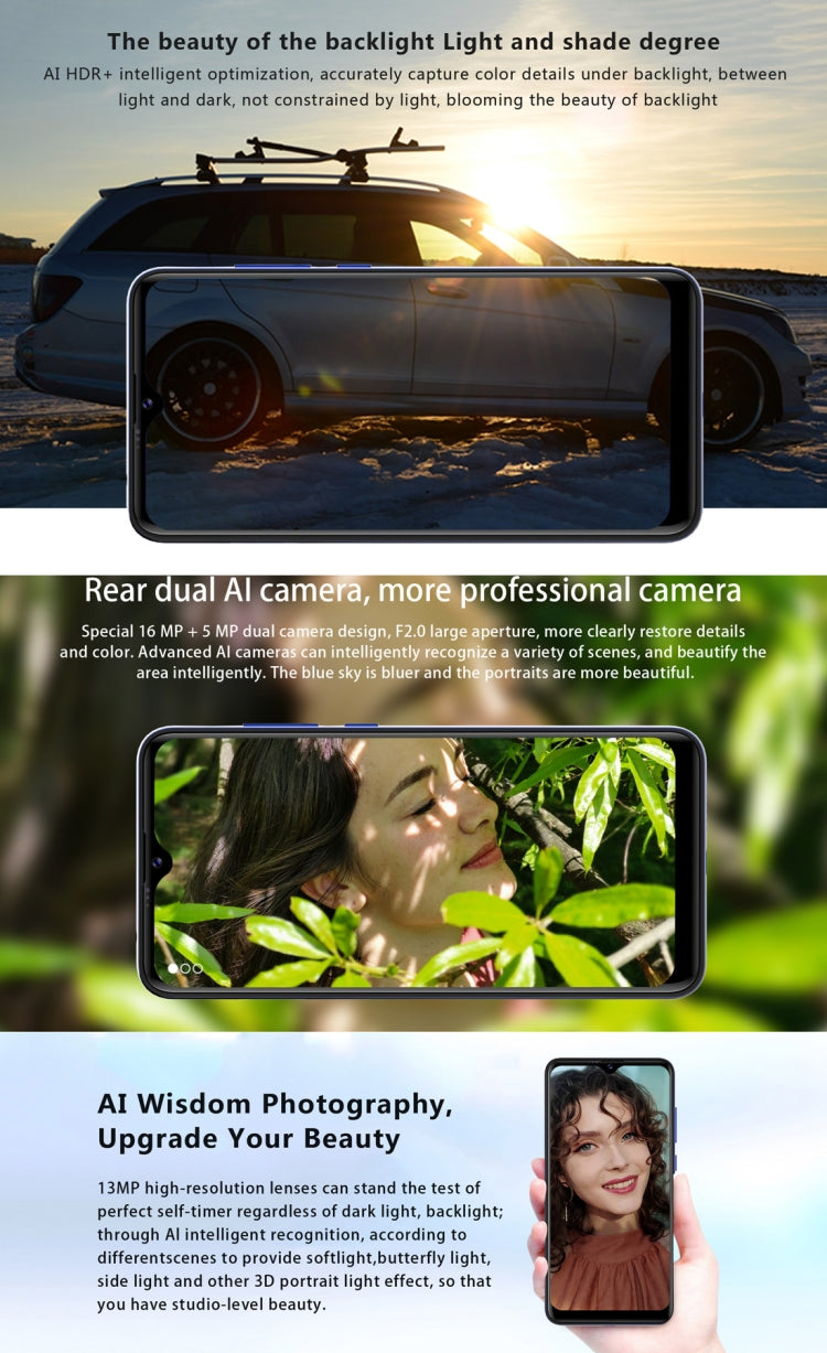 AllCall S10, 4GB+64GB, Dual Back Cameras, Fingerprint & Face Identification, 6.22 inch Android 9.0 MTK6763 Helio P23 Octa Core up to 2.0GHz, Network: 4G, OTG, Dual SIM