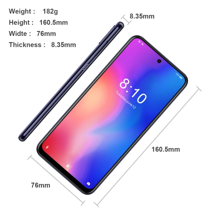 [HK Warehouse] HOMTOM P30 Pro, 4GB+64GB, Triple Back Cameras, Face ID & Fingerprint Identification, 6.41 inch Android 9.0 Helio P23 MTK6763 Octa Core up to 2.0GHz, Network: 4G, OTG, OTA, Dual SIM