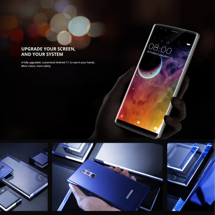 [HK Warehouse] DOOGEE MIX 2, 6GB+128GB, Dual Back Cameras + Dual Front Cameras, Fingerprint Identification, 4060mAh Battery, 5.99 inch Android 7.1 Helio P25 Octa Core 1.64GHz + 2.5GHz, Network: 4G, OTA, Dual SIM (Gold)