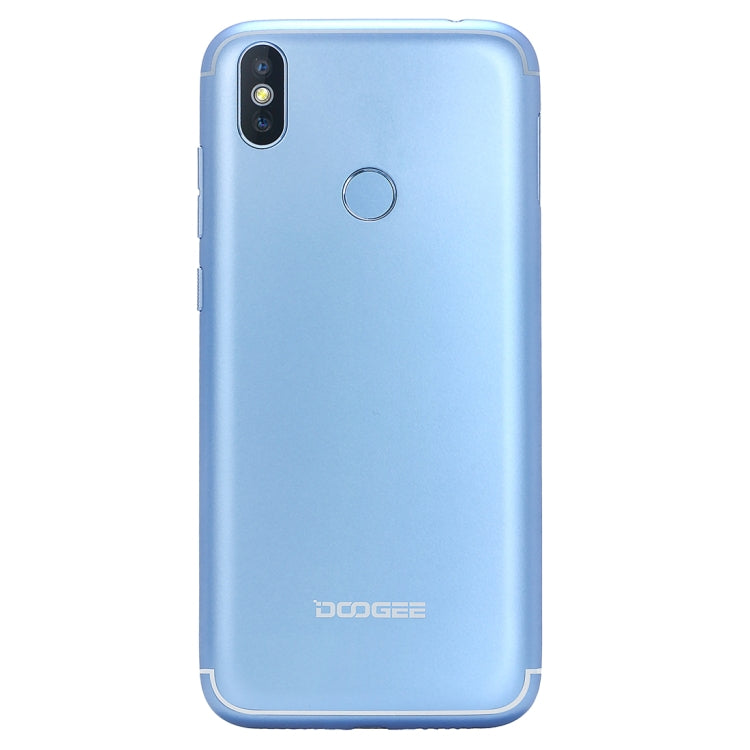 [HK Warehouse] DOOGEE BL5500 Lite, 2GB+16GB, Dual Back Cameras, DTouch Fingerprint, 5500mAh Battery, 6.19 inch U-notch Android 8.1 MTK6739WA Quad Core up to 1.3GHz, Network: 4G,  OTA, Dual SIM(Blue)