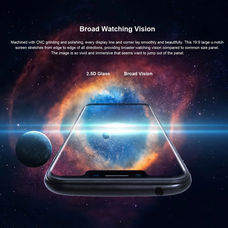 [HK Warehouse] DOOGEE BL5500 Lite, 2GB+16GB, Dual Back Cameras, DTouch Fingerprint, 5500mAh Battery, 6.19 inch U-notch Android 8.1 MTK6739WA Quad Core up to 1.3GHz, Network: 4G,  OTA, Dual SIM(Blue)