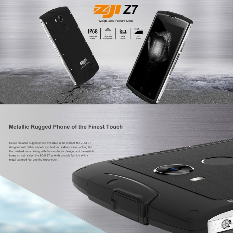 [HK Warehouse] HOMTOM ZOJI Z7 Triple Proofing Phone, 2GB+16GB, IP68 Waterproof Dustproof Shockproof, Fingerprint Unlock, 5.0 inch 2.5D Android 6.0 MTK6737 Quad Core up to 1.3GHz, Network: 4G, OTA, GPS, BT, WiFi, FM, Dual SIM(Green)