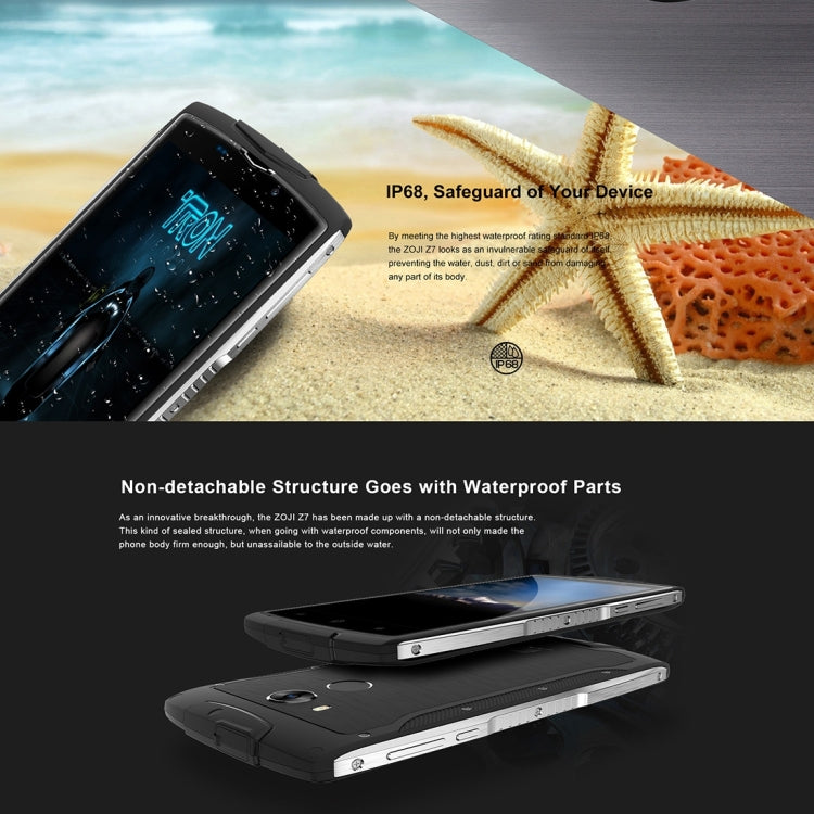 [HK Warehouse] HOMTOM ZOJI Z7 Triple Proofing Phone, 2GB+16GB, IP68 Waterproof Dustproof Shockproof, Fingerprint Unlock, 5.0 inch 2.5D Android 6.0 MTK6737 Quad Core up to 1.3GHz, Network: 4G, OTA, GPS, BT, WiFi, FM, Dual SIM(Green)