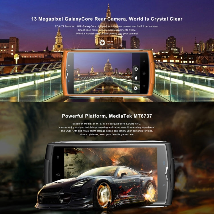 [HK Warehouse] HOMTOM ZOJI Z7 Triple Proofing Phone, 2GB+16GB, IP68 Waterproof Dustproof Shockproof, Fingerprint Unlock, 5.0 inch 2.5D Android 6.0 MTK6737 Quad Core up to 1.3GHz, Network: 4G, OTA, GPS, BT, WiFi, FM, Dual SIM(Green)