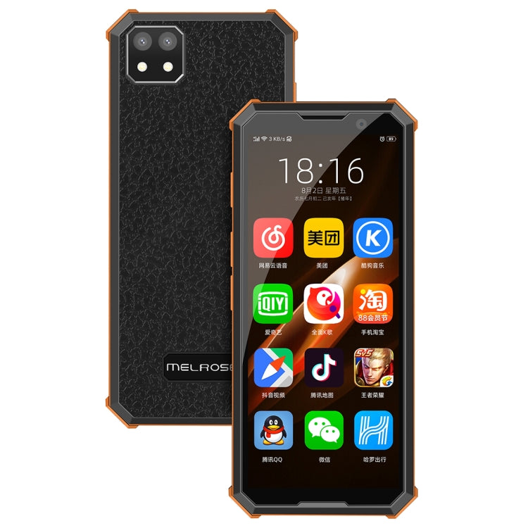 MELROSE 2019 END with Fingerprint, 1GB+8GB, 3.46 inch, Android 8.1 MTK6739V/WA Quad Core up to 1.28GHz, Support Bluetooth / WiFi /GPS, Network: 4G, Support Google Play