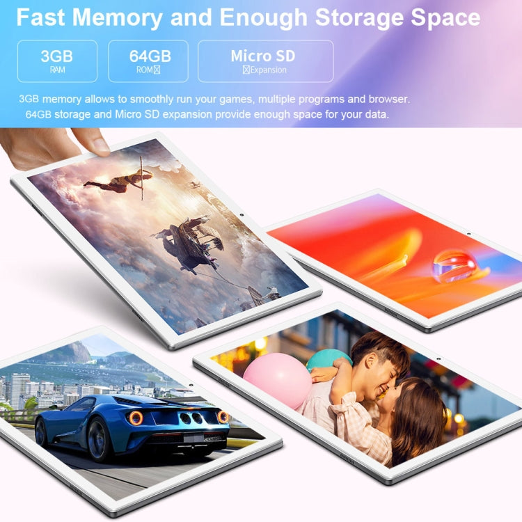 Teclast M30 4G Calling Tablet, 10.1 inch, 3GB+64GB, 7500mAh Battery, Android 8.0 MT6797T(X27) Deca Core 2.6GHz, Support Bluetooth & Dual Band WiFi & TF Card & OTG & GPS(Grey)