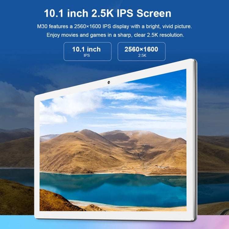 Teclast M30 4G Calling Tablet, 10.1 inch, 4GB+128GB, 7500mAh Battery, Android 8.0 MT6797T(X27) Deca Core 2.6GHz, Support Bluetooth & Dual Band WiFi & TF Card & OTG & GPS(Grey)