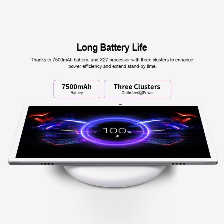 Teclast M30 4G Calling Tablet, 10.1 inch, 4GB+128GB, 7500mAh Battery, Android 8.0 MT6797T(X27) Deca Core 2.6GHz, Support Bluetooth & Dual Band WiFi & TF Card & OTG & GPS(Grey)